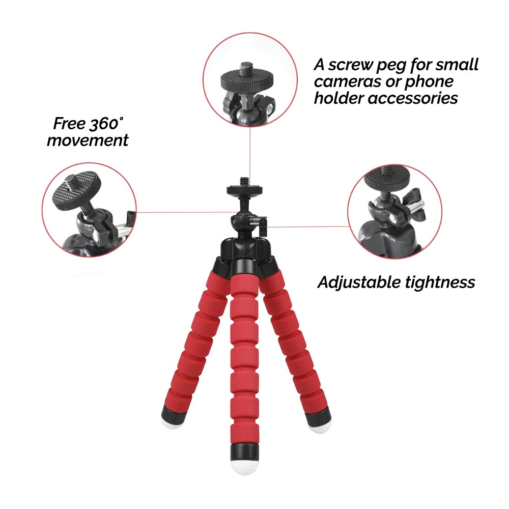 Small Octopus Style Flexible Tripod for Phones – Perfect for Vlogging, Street Shooting, and Live Streaming