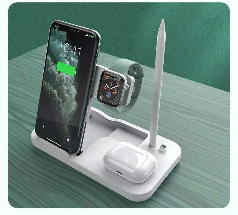 5-in-1 Wireless Charging Station – Ultimate Power Hub for iPhone, Apple Watch, AirPods, Apple Pencil, and More!