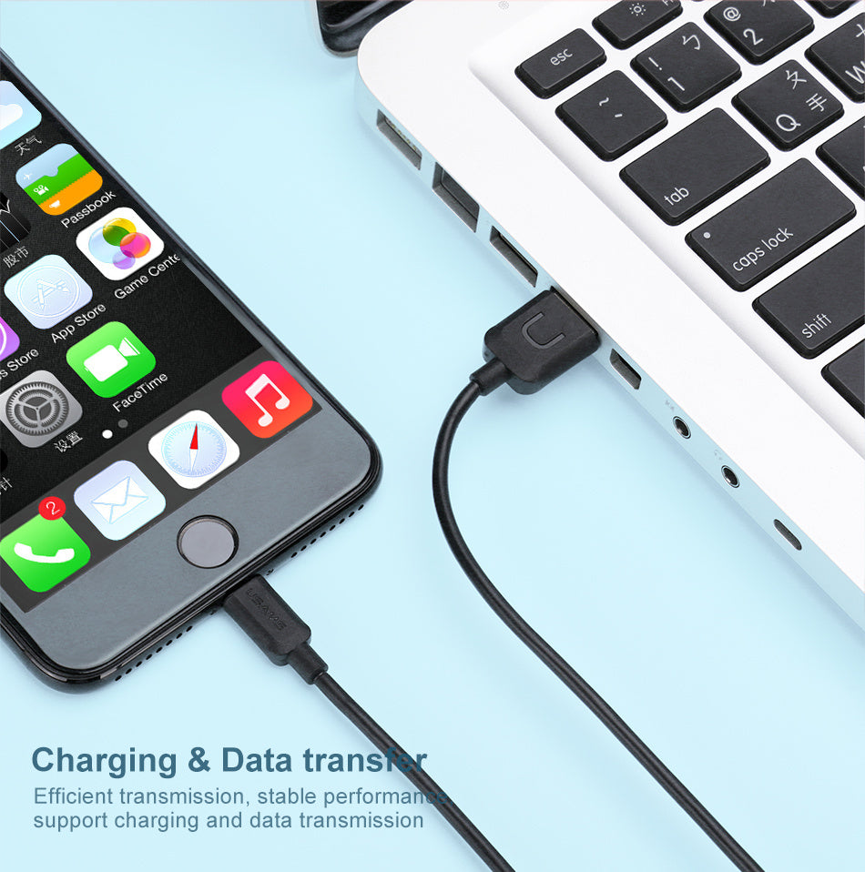 Colourful 1M USB A to Lightning Charging/Dada Cable for iPhone