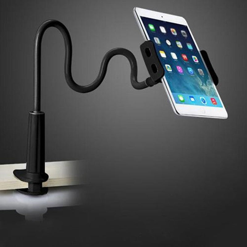 Flexible Spiral Head Phone Holder/Stand with Large Clip Base – Ideal for Hands-Free Video Watching, Live Streaming & More!