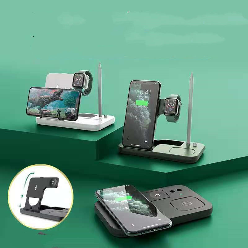 5-in-1 Wireless Charging Station – Ultimate Power Hub for iPhone, Apple Watch, AirPods, Apple Pencil, and More!