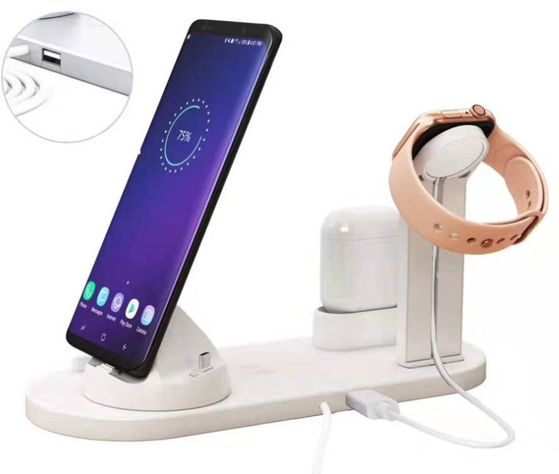 4 in 1 Fast Wireless Charging Station for iPhones/Android, Apple Watch, Airpod