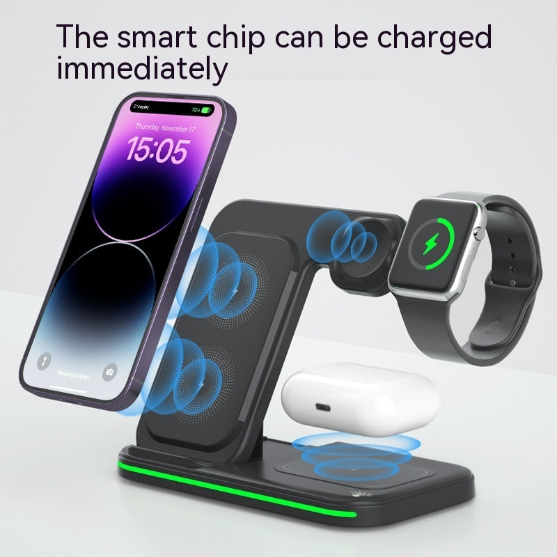 3-in-1 Wireless Charging Station for iPhone, Airpods, Apple Watch/iWatch – Fast Charge | Universal Compatibility | Sleek Design