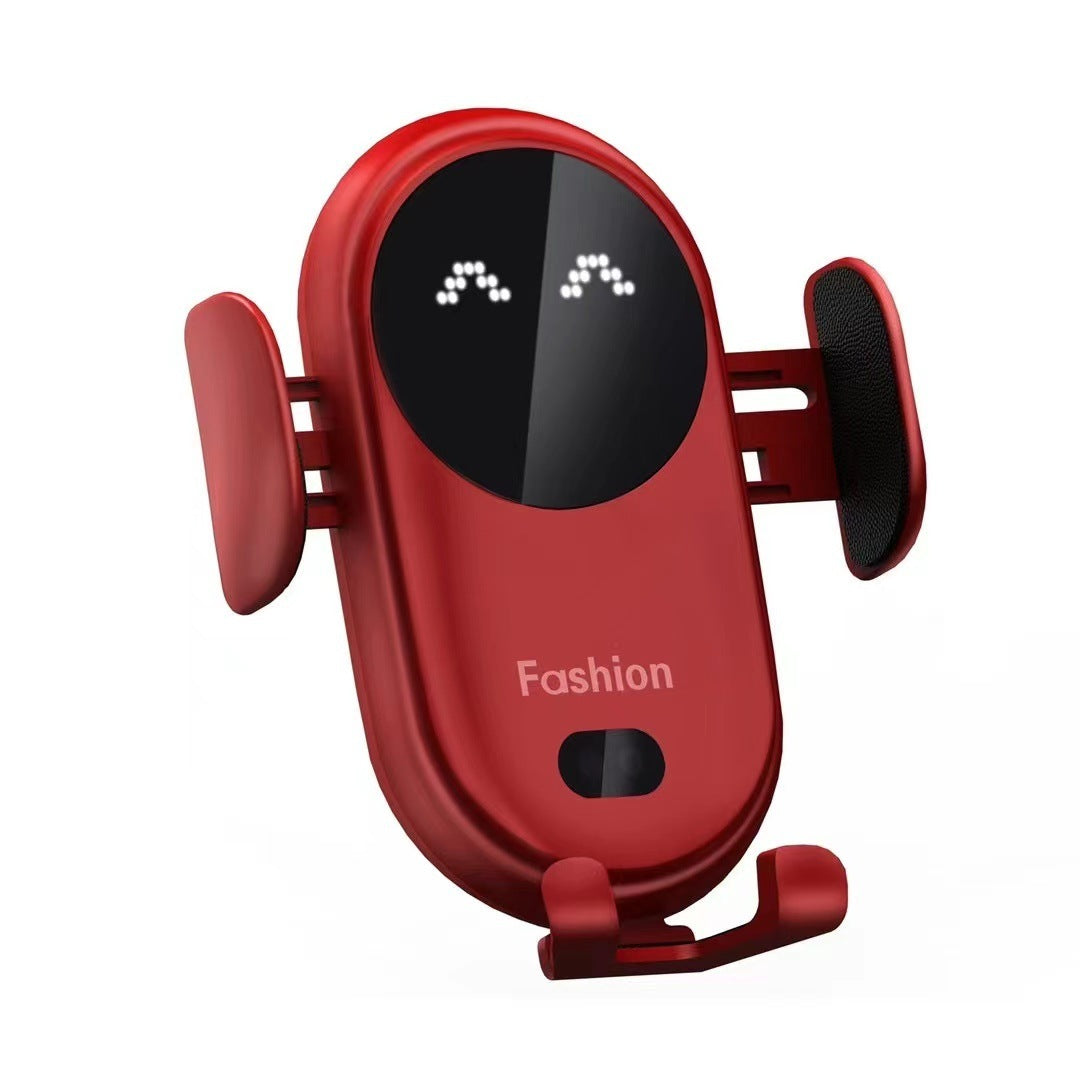 Funky Automatic Adjustable 15W Car Phone Holder & Wireless Charger – Sleek Color Options, Auto Mounting