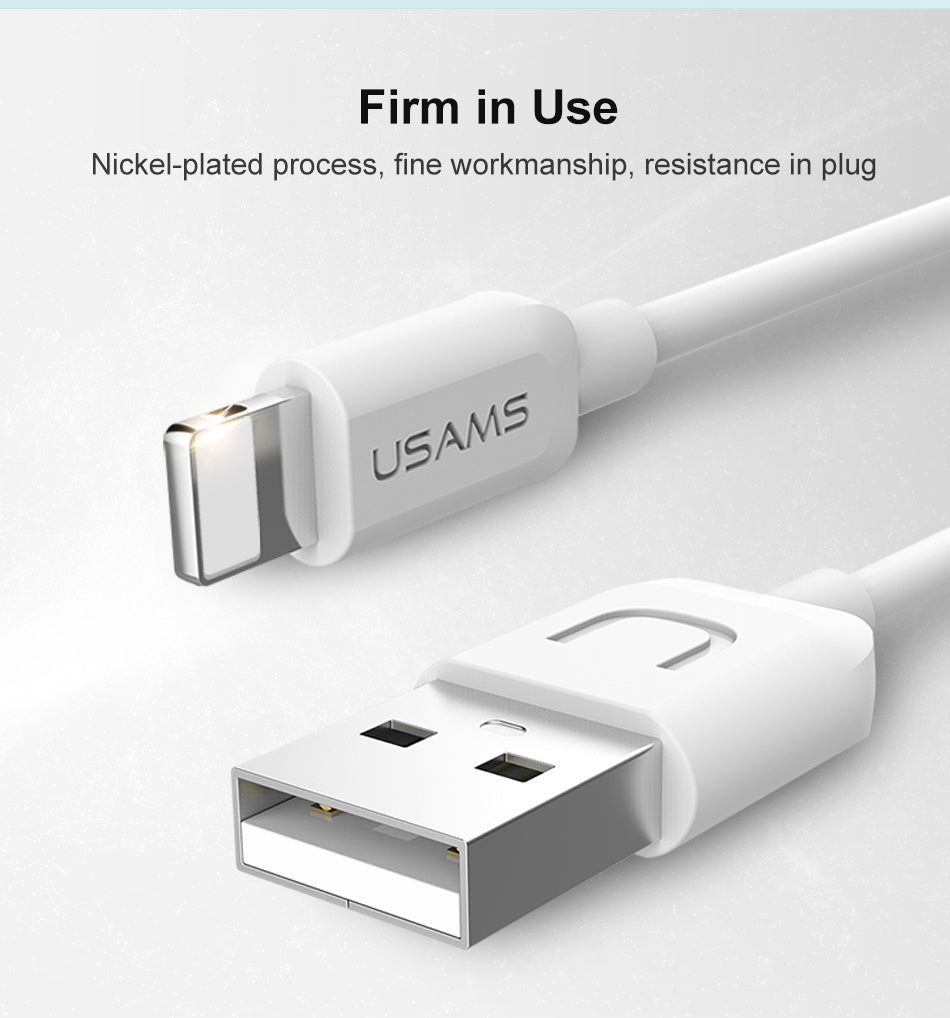 Colourful 1M USB A to Lightning Charging/Dada Cable for iPhone