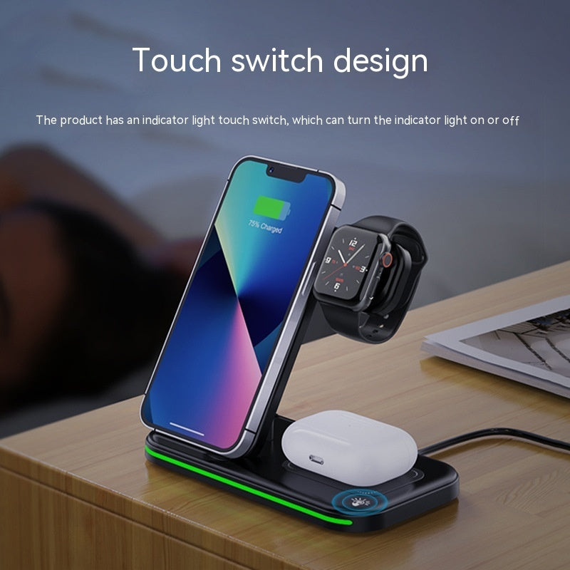 3-in-1 Wireless Charging Station for iPhone, Airpods, Apple Watch/iWatch – Fast Charge | Universal Compatibility | Sleek Design