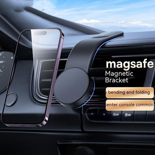 Magsafe Car Holder & Wireless Charger for iPhone 12 and Later - 15W Wireless Charging, Easy Installation with Velcro, Universal Compatibility