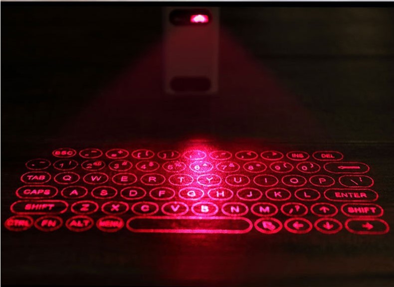 Futuristic Laser Projection Bluetooth Keyboard – Type on Light, Anywhere!