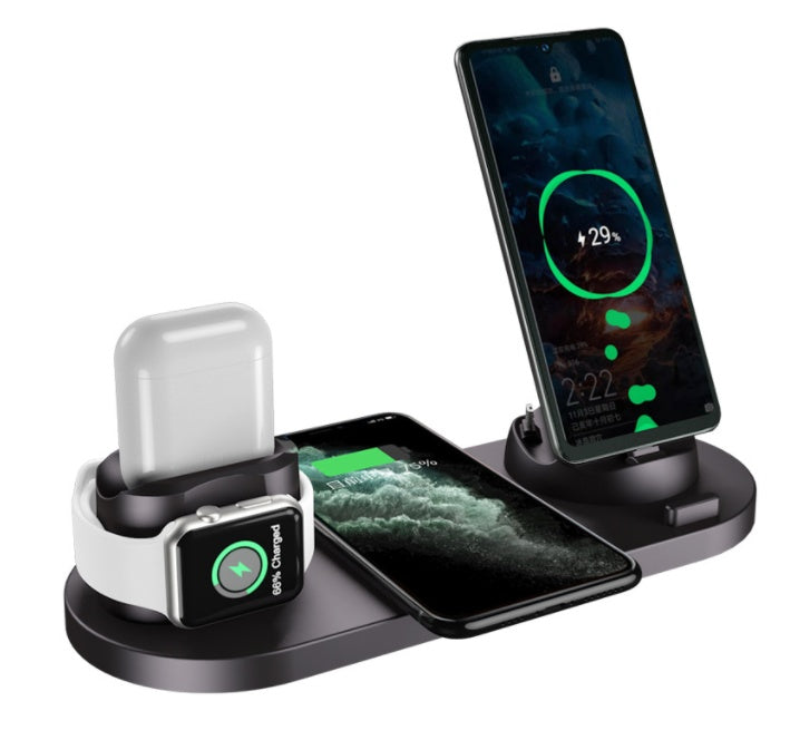 The Ultimate 4-in-1 Fast Wireless Charger for Apple iPhone, Samsung, All Android, Apple Watch, iWatch, Airpods